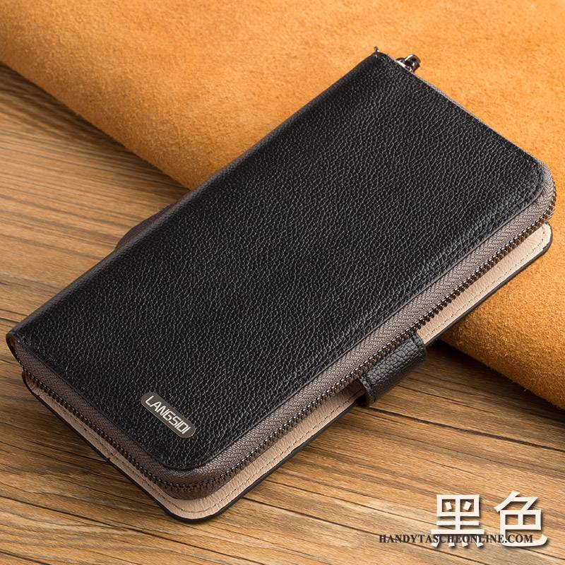 Hülle Samsung Galaxy Note 8 Lederhülle Handyhüllen Schwarz, Case Samsung Galaxy Note 8 Geldbörse Clutch Anti-sturz