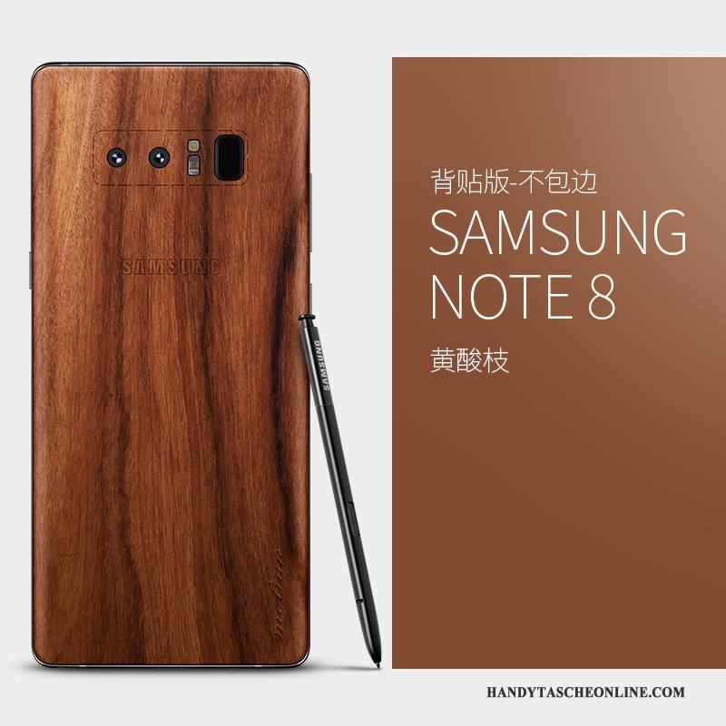 Hülle Samsung Galaxy Note 8 Massivholz Handyhüllen Schlank, Case Samsung Galaxy Note 8 Taschen