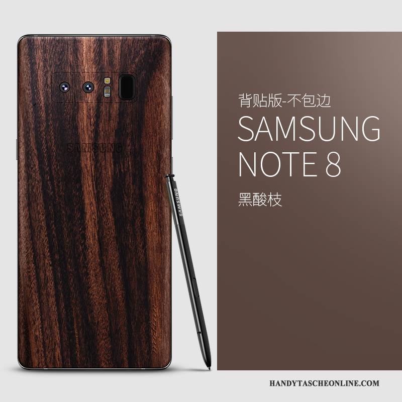 Hülle Samsung Galaxy Note 8 Massivholz Handyhüllen Schlank, Case Samsung Galaxy Note 8 Taschen