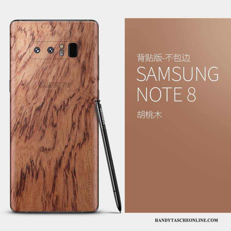 Hülle Samsung Galaxy Note 8 Massivholz Handyhüllen Schlank, Case Samsung Galaxy Note 8 Taschen