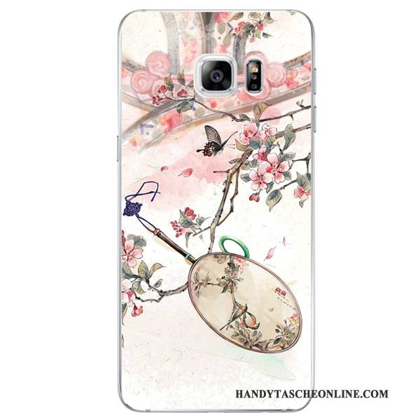 Hülle Samsung Galaxy Note 8 Retro Handbemalte Anti-sturz, Case Samsung Galaxy Note 8 Taschen Chinesische Art Blau