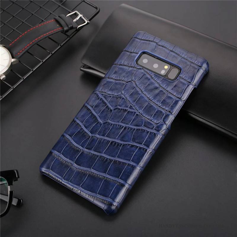 Hülle Samsung Galaxy Note 8 Schutz Anti-sturz Neu, Case Samsung Galaxy Note 8 Leder Handyhüllen Business