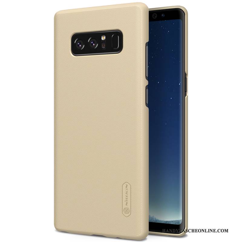 Hülle Samsung Galaxy Note 8 Schutz Gold Nubuck, Case Samsung Galaxy Note 8 Schwer Handyhüllen