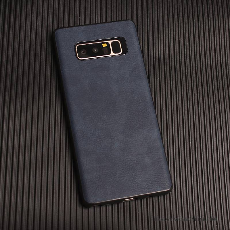 Hülle Samsung Galaxy Note 8 Schutz Nubuck Trend, Case Samsung Galaxy Note 8 Taschen Einfach Anti-sturz