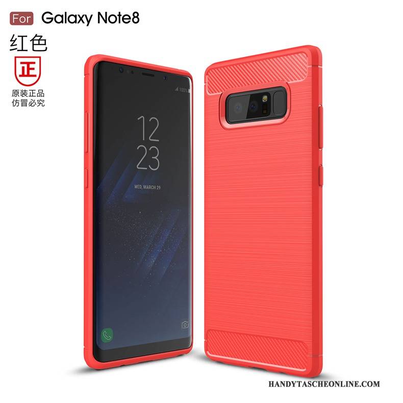 Hülle Samsung Galaxy Note 8 Silikon Anti-sturz Faser, Case Samsung Galaxy Note 8 Weiche Handyhüllen Muster