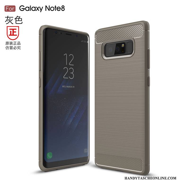 Hülle Samsung Galaxy Note 8 Silikon Anti-sturz Faser, Case Samsung Galaxy Note 8 Weiche Handyhüllen Muster