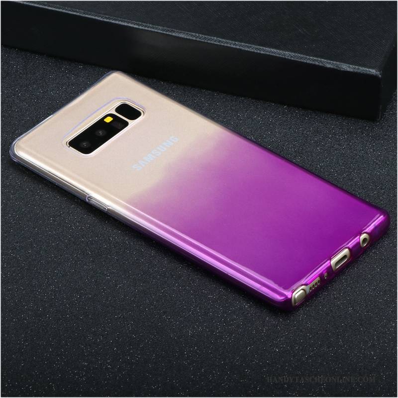 Hülle Samsung Galaxy Note 8 Silikon Anti-sturz Lila, Case Samsung Galaxy Note 8 Kreativ Neu Handyhüllen