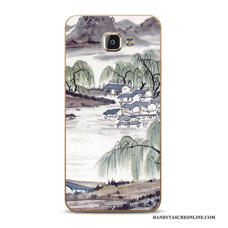 Hülle Samsung Galaxy Note 8 Silikon Chinesische Art Farbe, Case Samsung Galaxy Note 8 Schutz Handyhüllen Grau