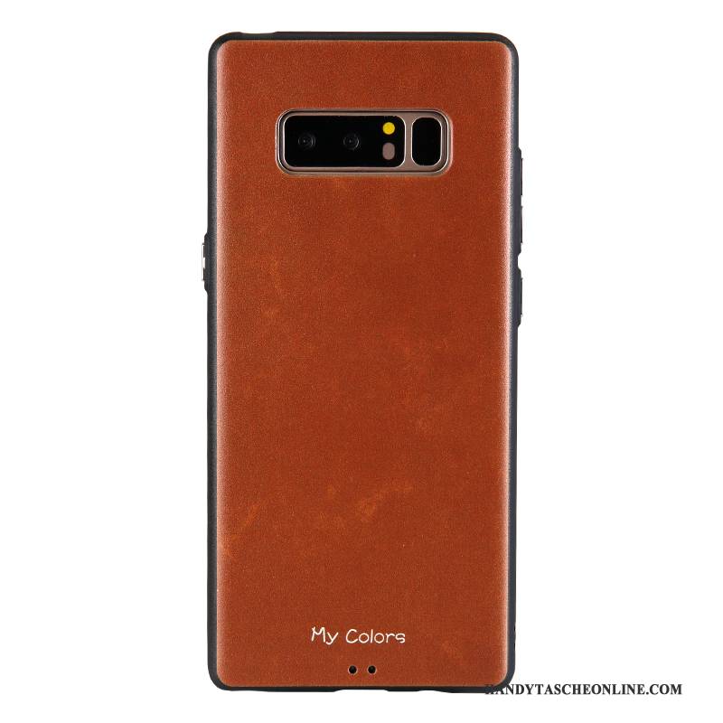 Hülle Samsung Galaxy Note 8 Silikon Einfarbig Nubuck, Case Samsung Galaxy Note 8 Weiche Farbe Handyhüllen