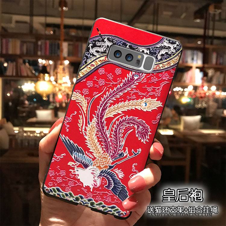 Hülle Samsung Galaxy Note 8 Silikon Trend Gelb, Case Samsung Galaxy Note 8 Handyhüllen Wind