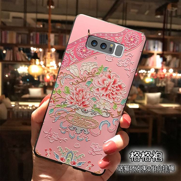 Hülle Samsung Galaxy Note 8 Silikon Trend Gelb, Case Samsung Galaxy Note 8 Handyhüllen Wind