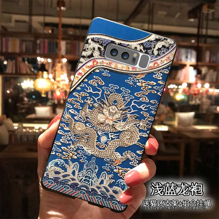 Hülle Samsung Galaxy Note 8 Silikon Trend Gelb, Case Samsung Galaxy Note 8 Handyhüllen Wind