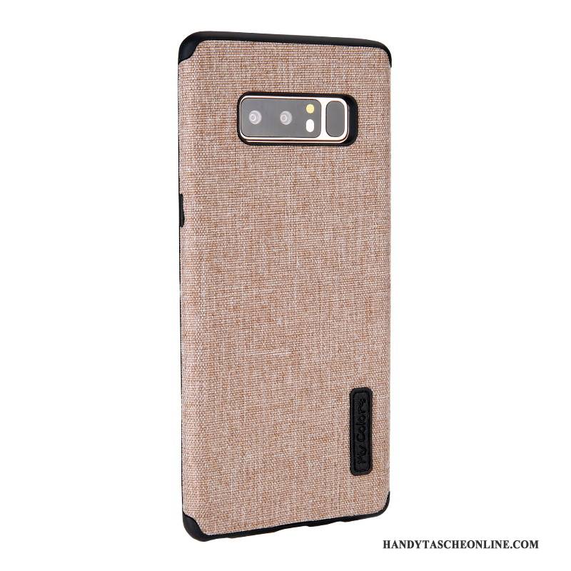 Hülle Samsung Galaxy Note 8 Taschen Business Dunkelblau, Case Samsung Galaxy Note 8 Weiche Anti-sturz Stoff