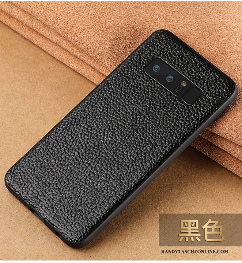 Hülle Samsung Galaxy Note 8 Taschen Handyhüllen Persönlichkeit, Case Samsung Galaxy Note 8 Kreativ Anti-sturz Schwarz