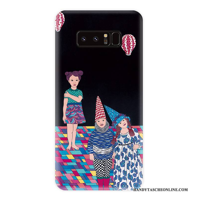 Hülle Samsung Galaxy Note 8 Taschen Handyhüllen Persönlichkeit, Case Samsung Galaxy Note 8 Weiche Wind Blumen