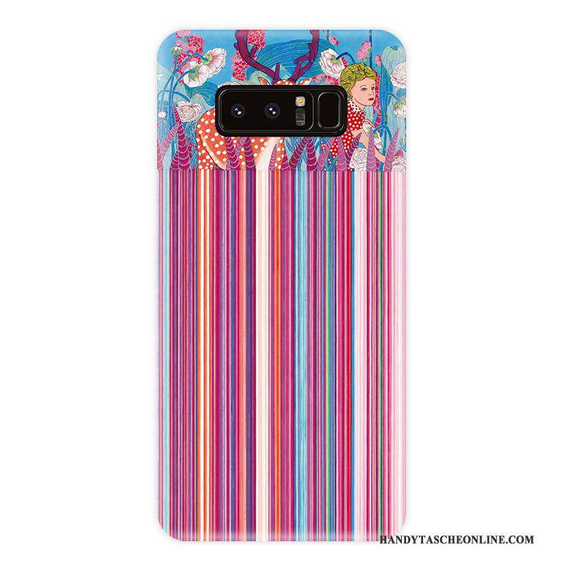 Hülle Samsung Galaxy Note 8 Taschen Handyhüllen Persönlichkeit, Case Samsung Galaxy Note 8 Weiche Wind Blumen