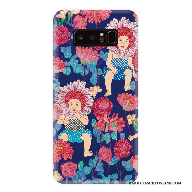 Hülle Samsung Galaxy Note 8 Taschen Handyhüllen Persönlichkeit, Case Samsung Galaxy Note 8 Weiche Wind Blumen