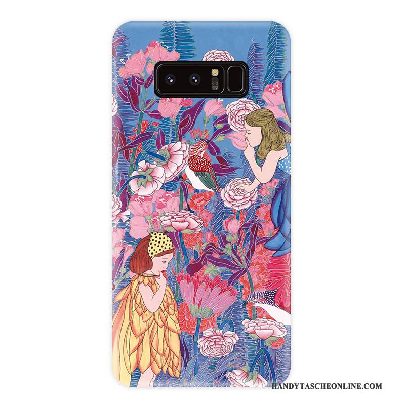 Hülle Samsung Galaxy Note 8 Taschen Handyhüllen Persönlichkeit, Case Samsung Galaxy Note 8 Weiche Wind Blumen