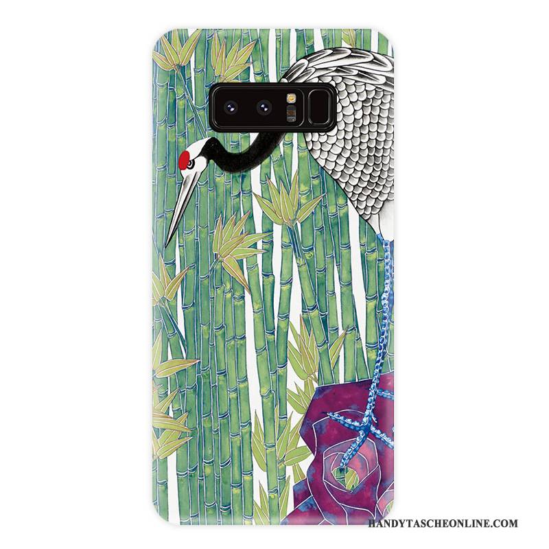 Hülle Samsung Galaxy Note 8 Taschen Handyhüllen Persönlichkeit, Case Samsung Galaxy Note 8 Weiche Wind Blumen