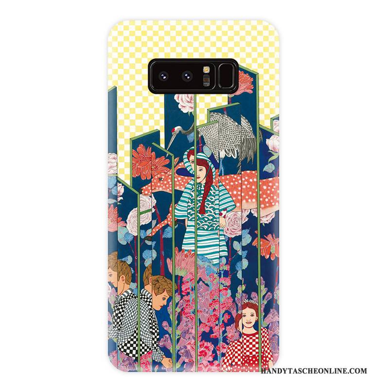 Hülle Samsung Galaxy Note 8 Taschen Handyhüllen Persönlichkeit, Case Samsung Galaxy Note 8 Weiche Wind Blumen