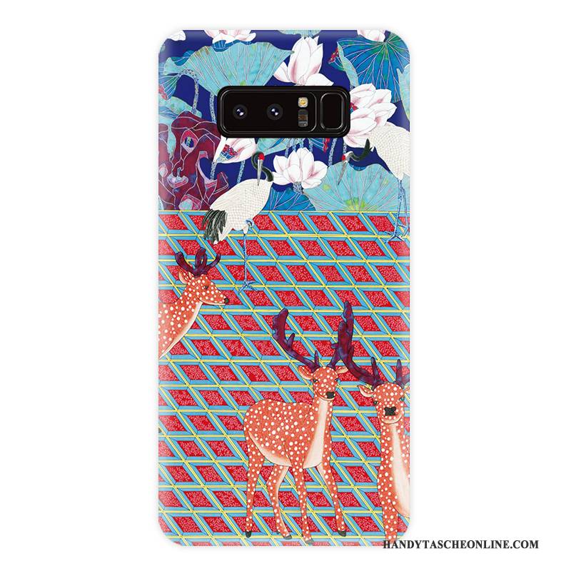 Hülle Samsung Galaxy Note 8 Taschen Handyhüllen Persönlichkeit, Case Samsung Galaxy Note 8 Weiche Wind Blumen