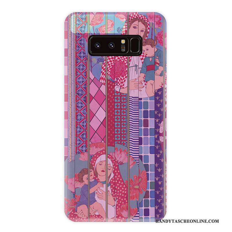 Hülle Samsung Galaxy Note 8 Taschen Handyhüllen Persönlichkeit, Case Samsung Galaxy Note 8 Weiche Wind Blumen