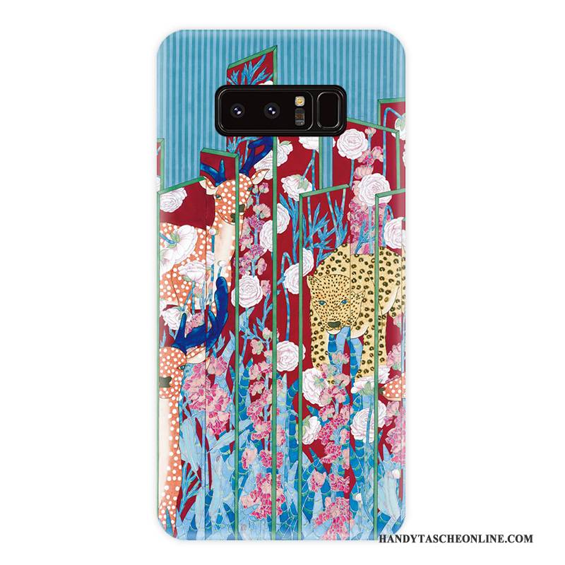 Hülle Samsung Galaxy Note 8 Taschen Handyhüllen Persönlichkeit, Case Samsung Galaxy Note 8 Weiche Wind Blumen