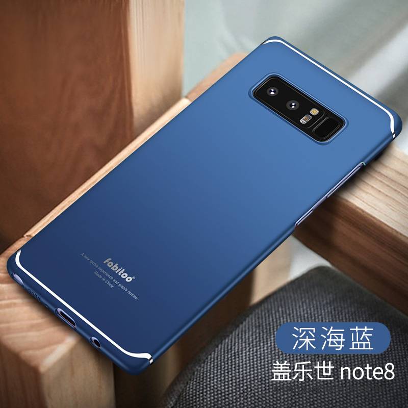 Hülle Samsung Galaxy Note 8 Taschen Handyhüllen Schwer, Case Samsung Galaxy Note 8 Schutz Blau Anti-sturz