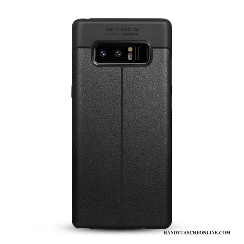 Hülle Samsung Galaxy Note 8 Taschen Muster Qualität, Case Samsung Galaxy Note 8 Leder Business Grün