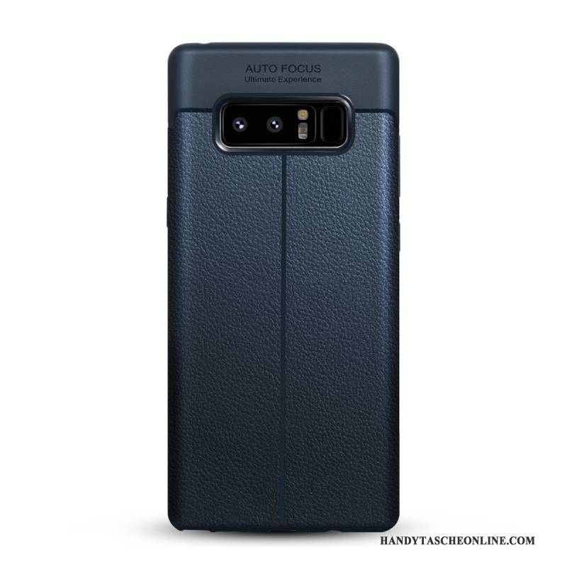 Hülle Samsung Galaxy Note 8 Taschen Muster Qualität, Case Samsung Galaxy Note 8 Leder Business Grün