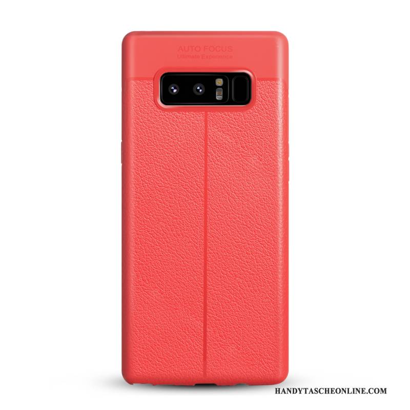 Hülle Samsung Galaxy Note 8 Taschen Muster Qualität, Case Samsung Galaxy Note 8 Leder Business Grün