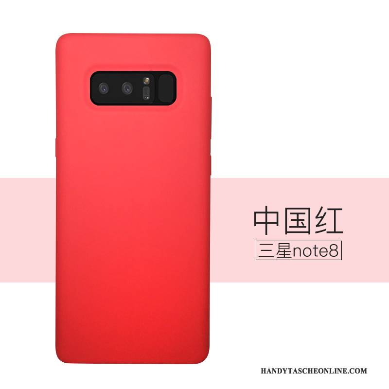 Hülle Samsung Galaxy Note 8 Weiche Handyhüllen Anti-sturz, Case Samsung Galaxy Note 8 Silikon Rot