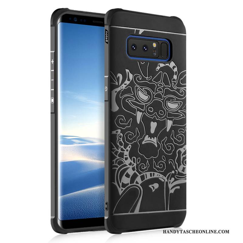 Hülle Samsung Galaxy Note 8 Weiche Schwarz Anti-sturz, Case Samsung Galaxy Note 8 Taschen Handyhüllen Trend