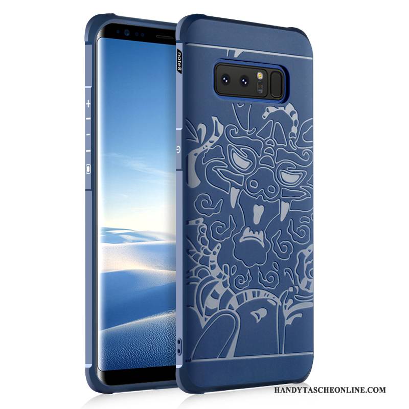 Hülle Samsung Galaxy Note 8 Weiche Schwarz Anti-sturz, Case Samsung Galaxy Note 8 Taschen Handyhüllen Trend