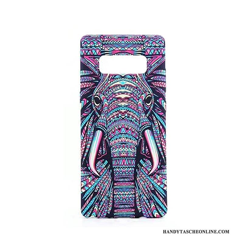 Hülle Samsung Galaxy Note 8 Weiche Trend Leuchtende, Case Samsung Galaxy Note 8 Karikatur Nubuck Handyhüllen