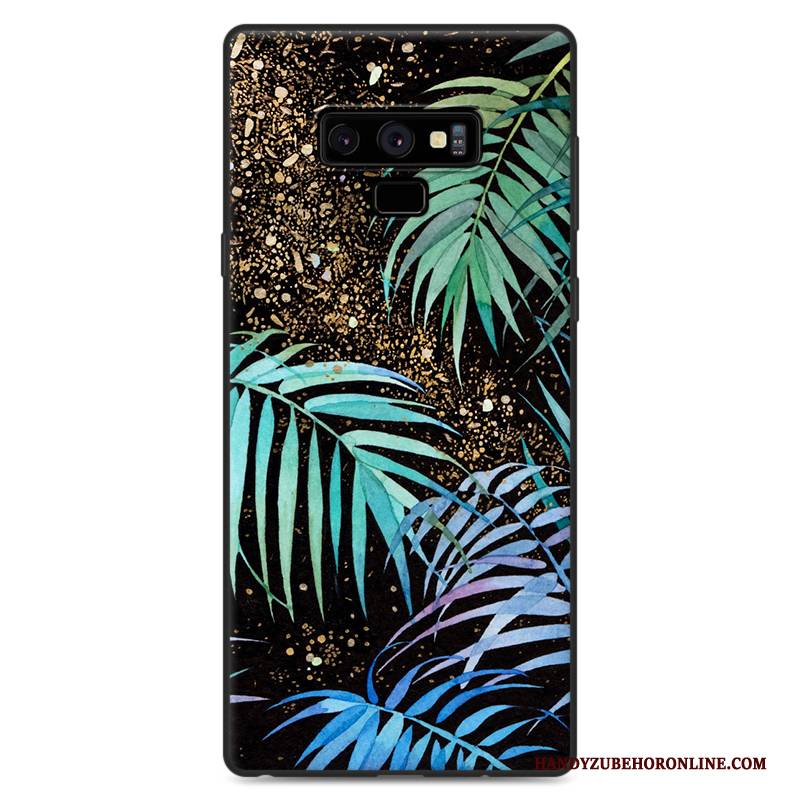 Hülle Samsung Galaxy Note 9 Kreativ Persönlichkeit Handyhüllen, Case Samsung Galaxy Note 9 Schutz Schwarz Lila