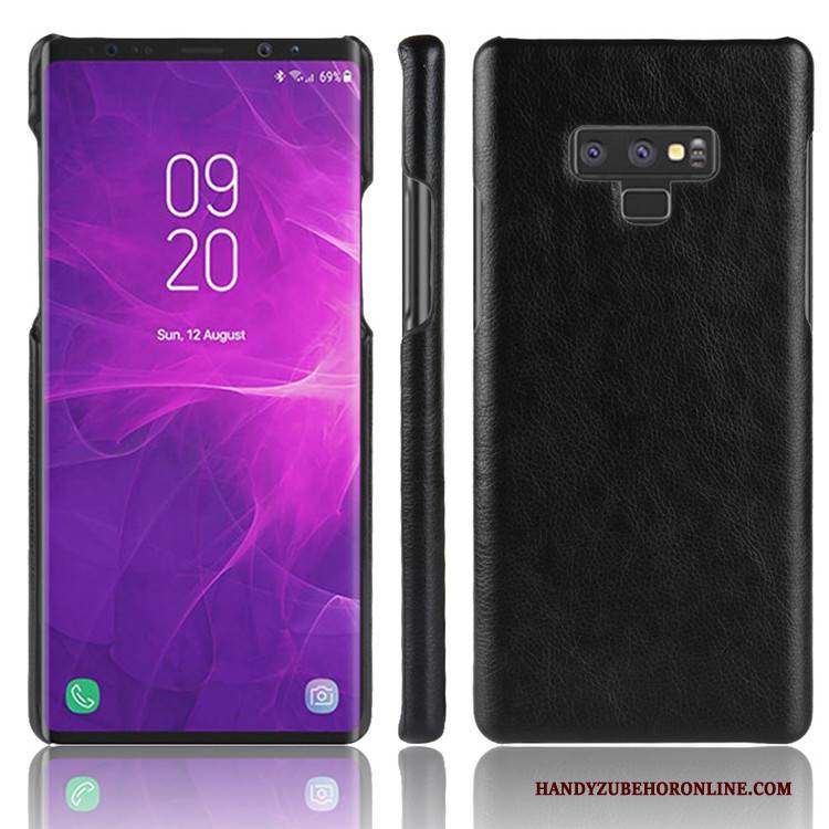 Hülle Samsung Galaxy Note 9 Leder Qualität Muster, Case Samsung Galaxy Note 9 Retro Schwer Anti-sturz