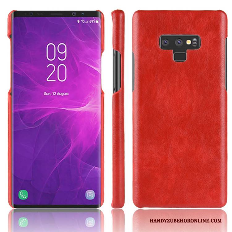 Hülle Samsung Galaxy Note 9 Leder Qualität Muster, Case Samsung Galaxy Note 9 Retro Schwer Anti-sturz