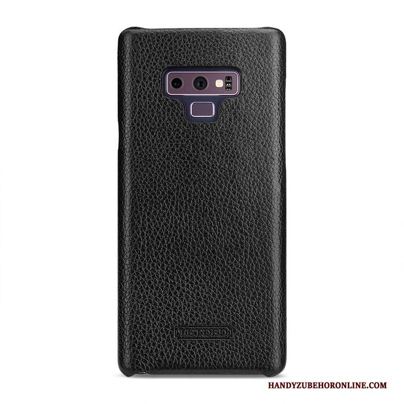 Hülle Samsung Galaxy Note 9 Lederhülle Hintere Abdeckung Grün, Case Samsung Galaxy Note 9 Schutz Handyhüllen