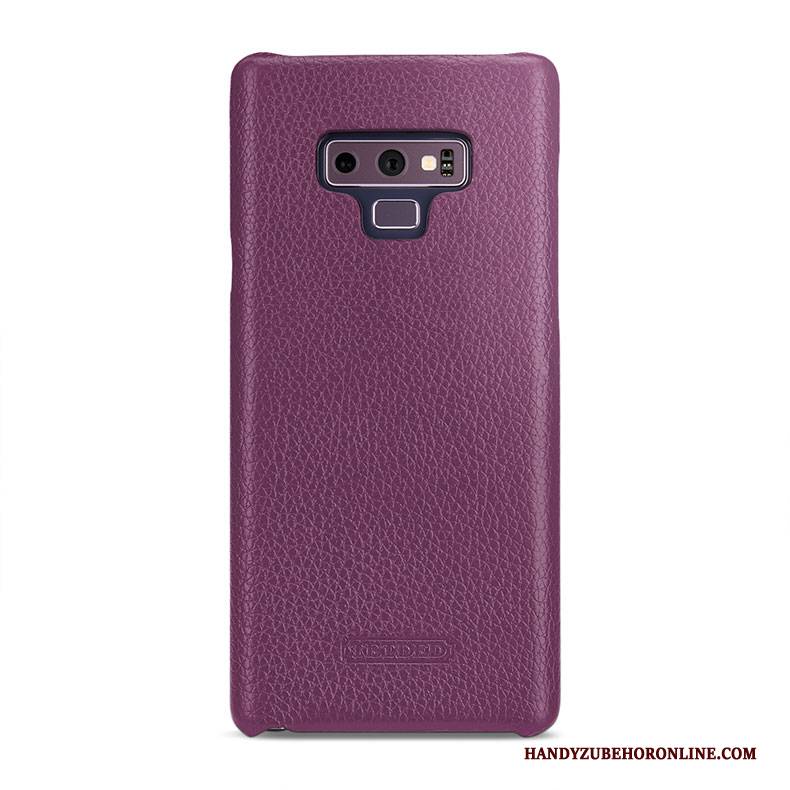 Hülle Samsung Galaxy Note 9 Lederhülle Hintere Abdeckung Grün, Case Samsung Galaxy Note 9 Schutz Handyhüllen