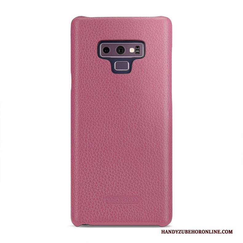 Hülle Samsung Galaxy Note 9 Lederhülle Hintere Abdeckung Grün, Case Samsung Galaxy Note 9 Schutz Handyhüllen