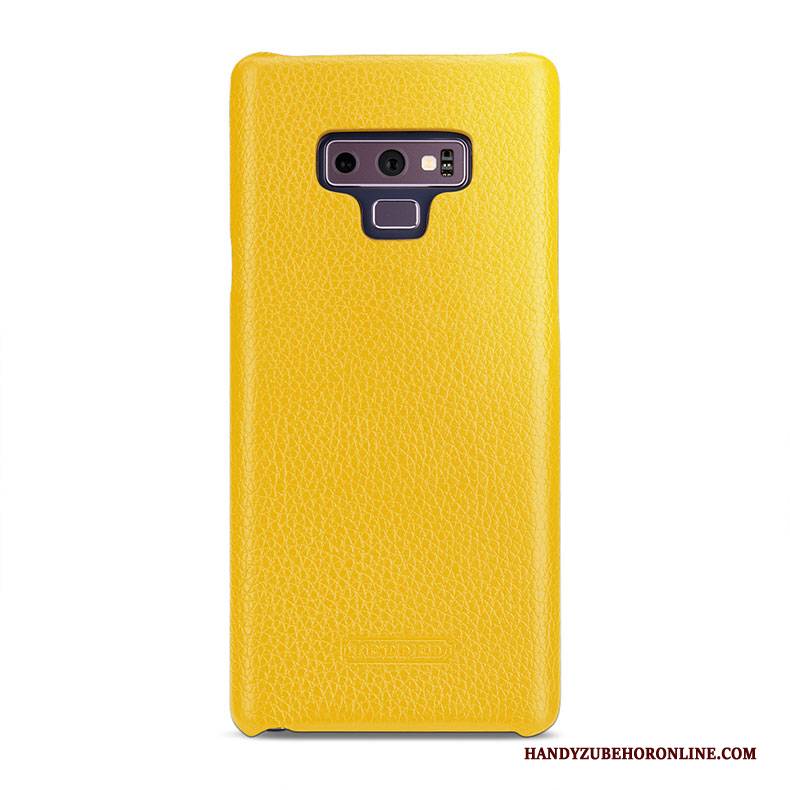 Hülle Samsung Galaxy Note 9 Lederhülle Hintere Abdeckung Grün, Case Samsung Galaxy Note 9 Schutz Handyhüllen