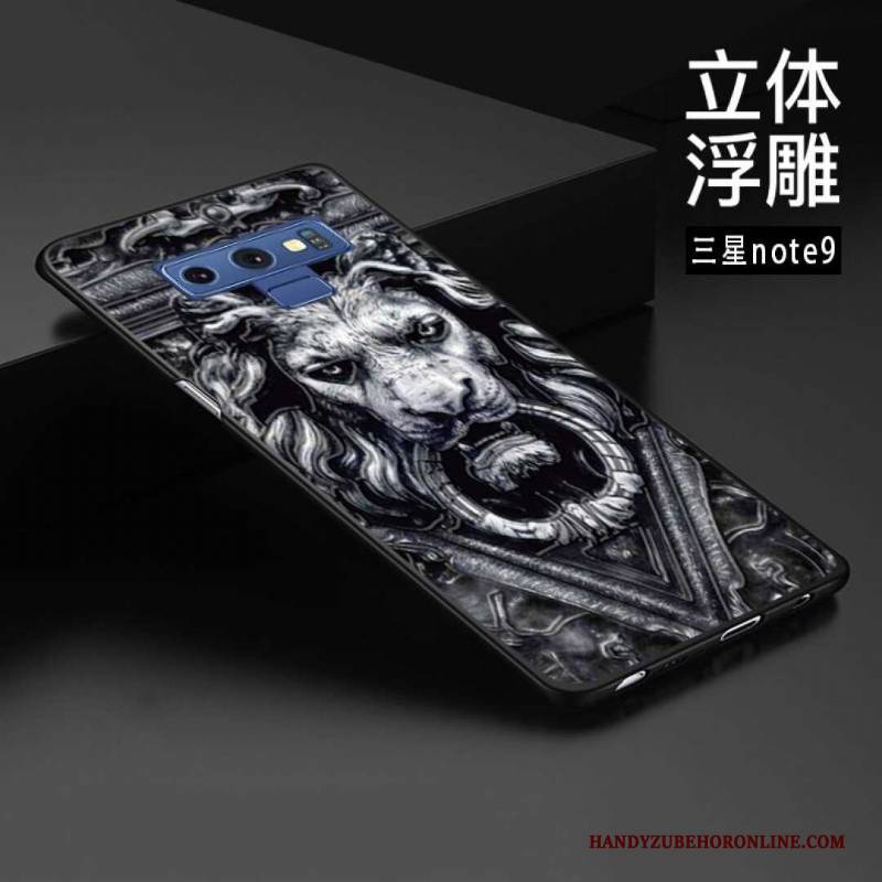 Hülle Samsung Galaxy Note 9 Prägung Angepasst Chinesische Art, Case Samsung Galaxy Note 9 Schutz Handyhüllen