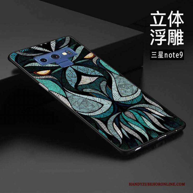 Hülle Samsung Galaxy Note 9 Prägung Angepasst Chinesische Art, Case Samsung Galaxy Note 9 Schutz Handyhüllen