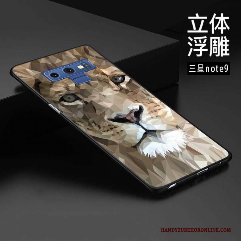 Hülle Samsung Galaxy Note 9 Prägung Angepasst Chinesische Art, Case Samsung Galaxy Note 9 Schutz Handyhüllen