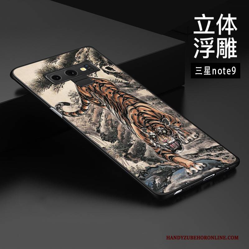 Hülle Samsung Galaxy Note 9 Schutz Chinesische Art Anti-sturz, Case Samsung Galaxy Note 9 Prägung Handyhüllen Trend