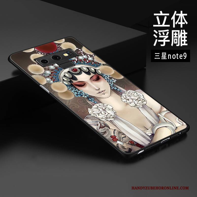 Hülle Samsung Galaxy Note 9 Schutz Chinesische Art Anti-sturz, Case Samsung Galaxy Note 9 Prägung Handyhüllen Trend