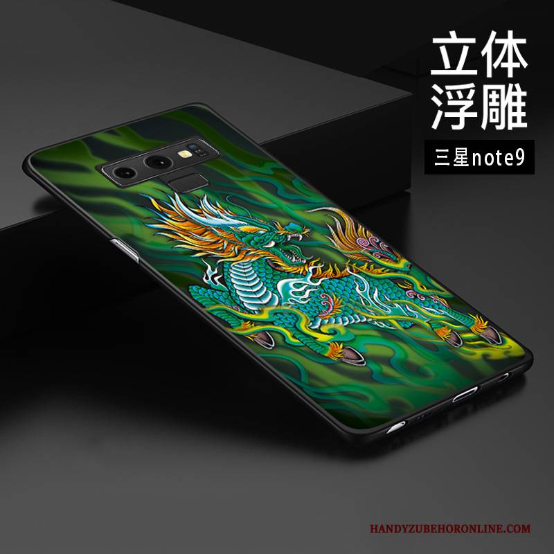 Hülle Samsung Galaxy Note 9 Schutz Chinesische Art Anti-sturz, Case Samsung Galaxy Note 9 Prägung Handyhüllen Trend