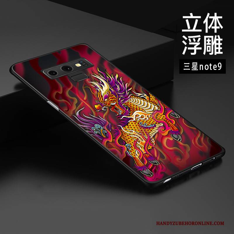 Hülle Samsung Galaxy Note 9 Schutz Chinesische Art Anti-sturz, Case Samsung Galaxy Note 9 Prägung Handyhüllen Trend