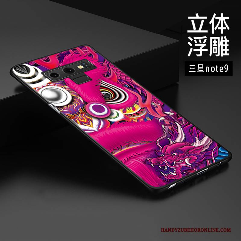 Hülle Samsung Galaxy Note 9 Schutz Chinesische Art Anti-sturz, Case Samsung Galaxy Note 9 Prägung Handyhüllen Trend